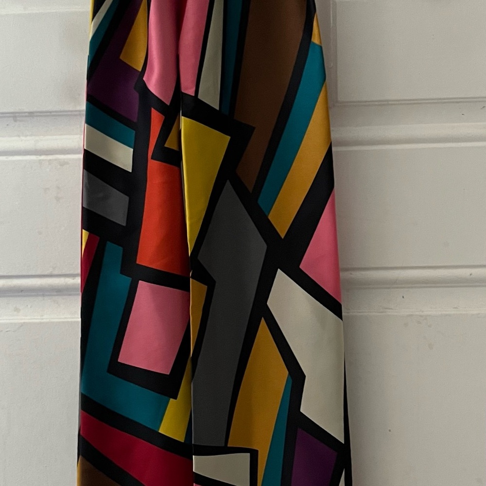Women’s Scarf Geometric Multicolor Pattern 58 inches